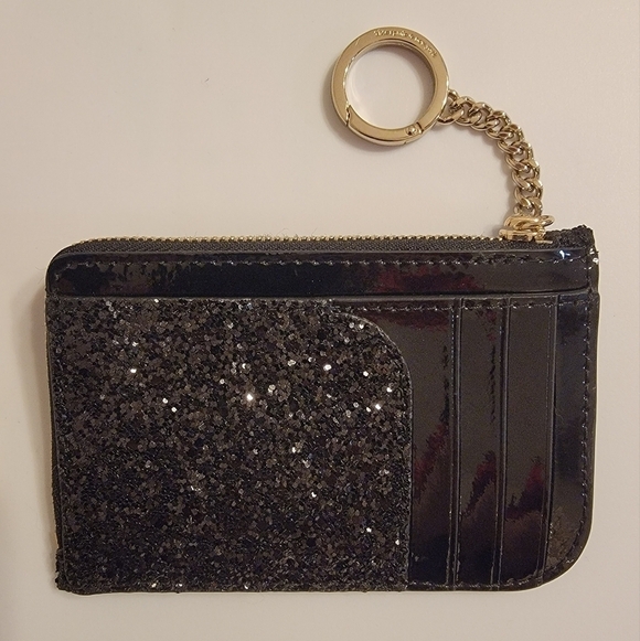 Kate Spade Glittery Card Holder with Key Chain - Picture 2 of 3